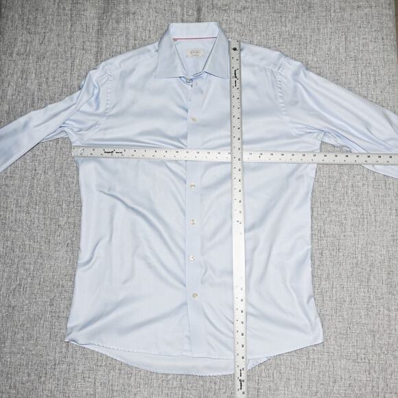 ETON Contemporary fit size 17 Blue Button up Shirt Micro stripe - Picture 5 of 7